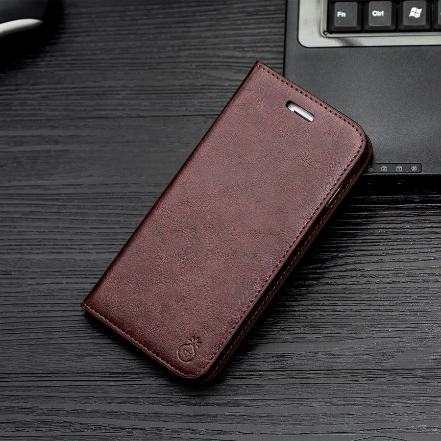 Leather Flip Holster Cover for Apple Phones