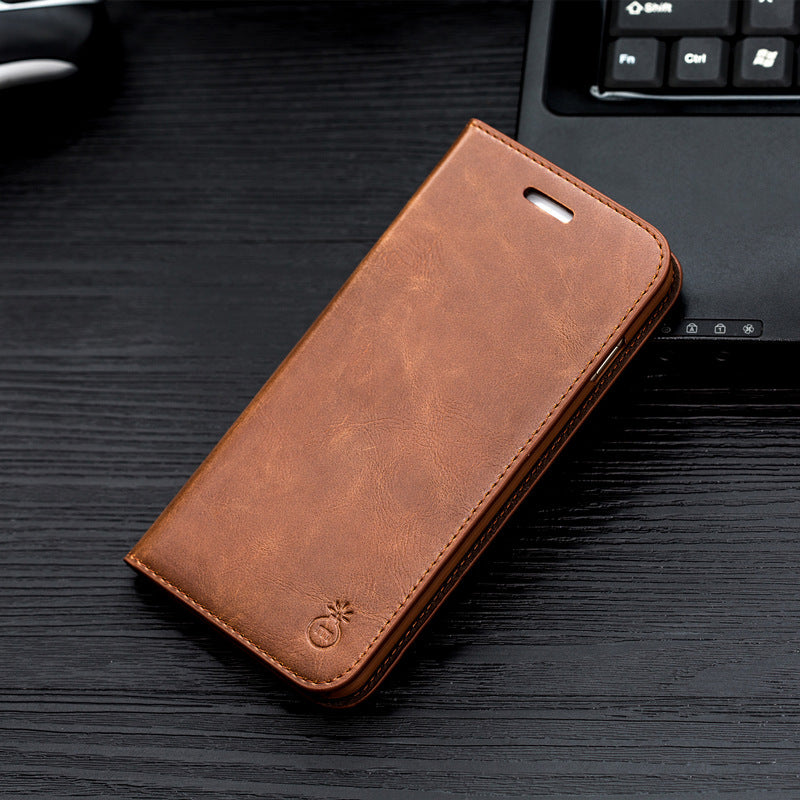 Leather Flip Holster Cover for Apple Phones